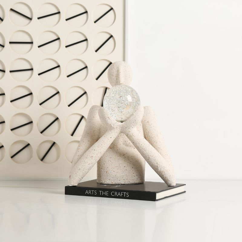 Ball Held by Hand Decor