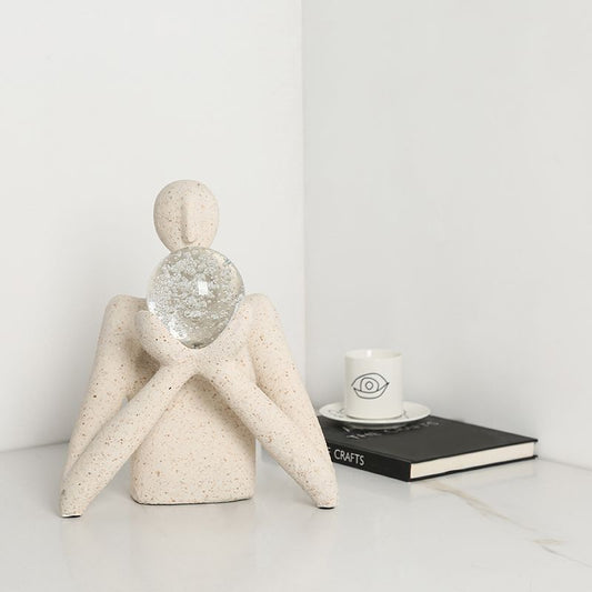 Ball Held by Hand Decor