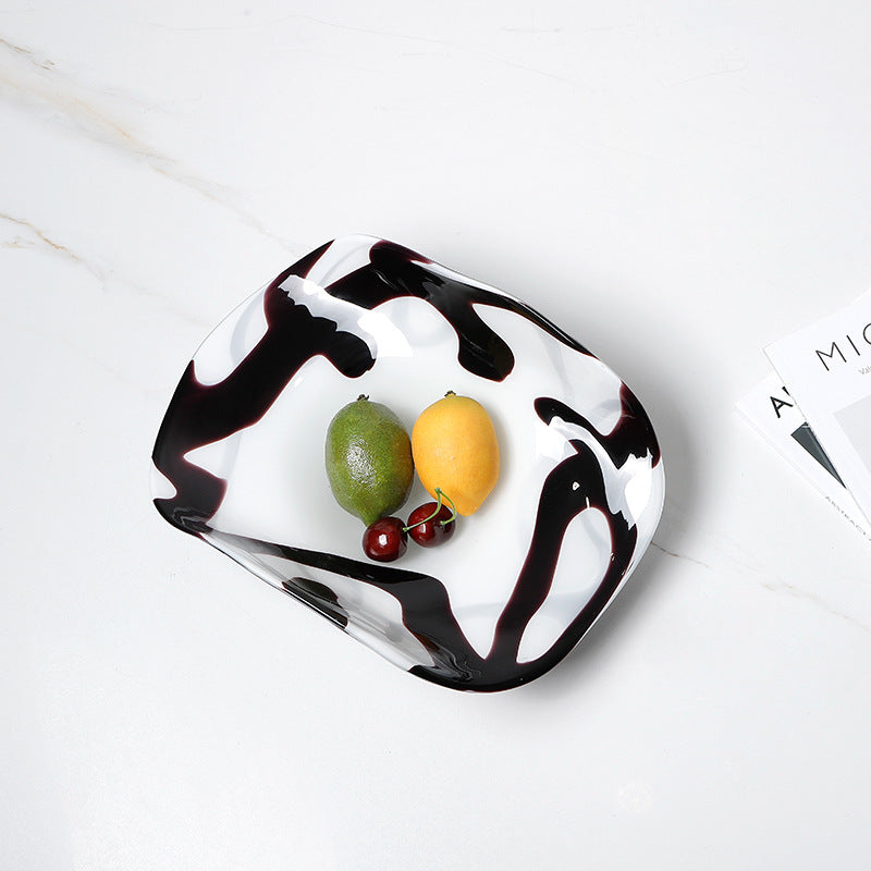 Black Line Fruit Bowl