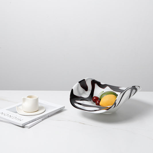 Black Line Fruit Bowl