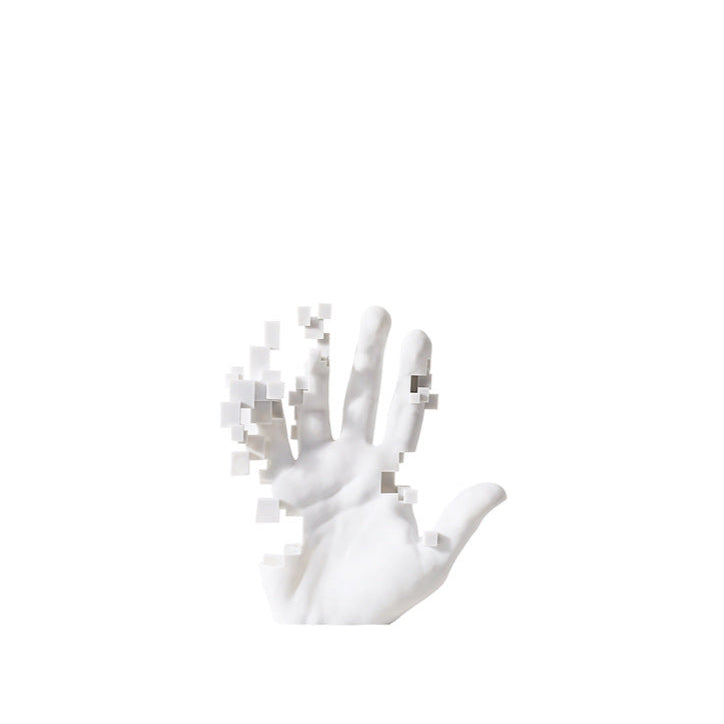 White coral-like sculpture on a white background