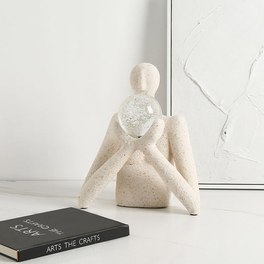 Ball Held by Hand Decor