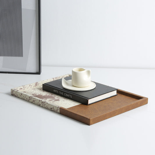 Fur Pattern Tray-Brown