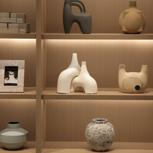 Narrow Mouth Wide Body Vase