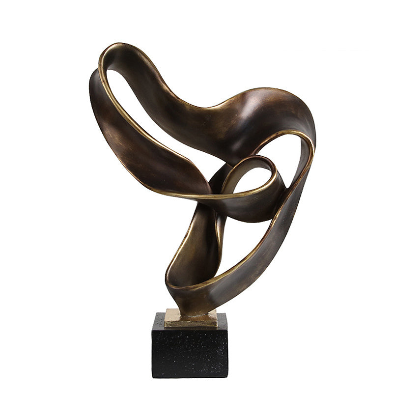Copper ribbon resin decoration