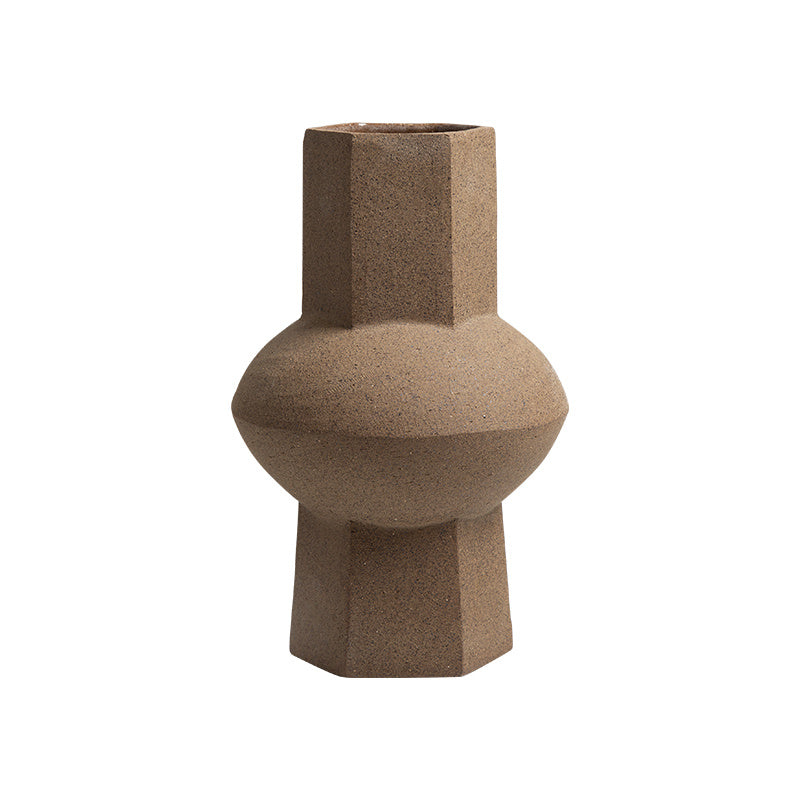 Round-bellied hexagonal vase