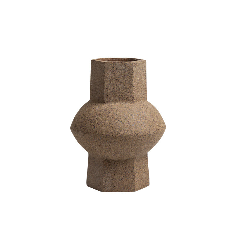 Round-bellied hexagonal vase